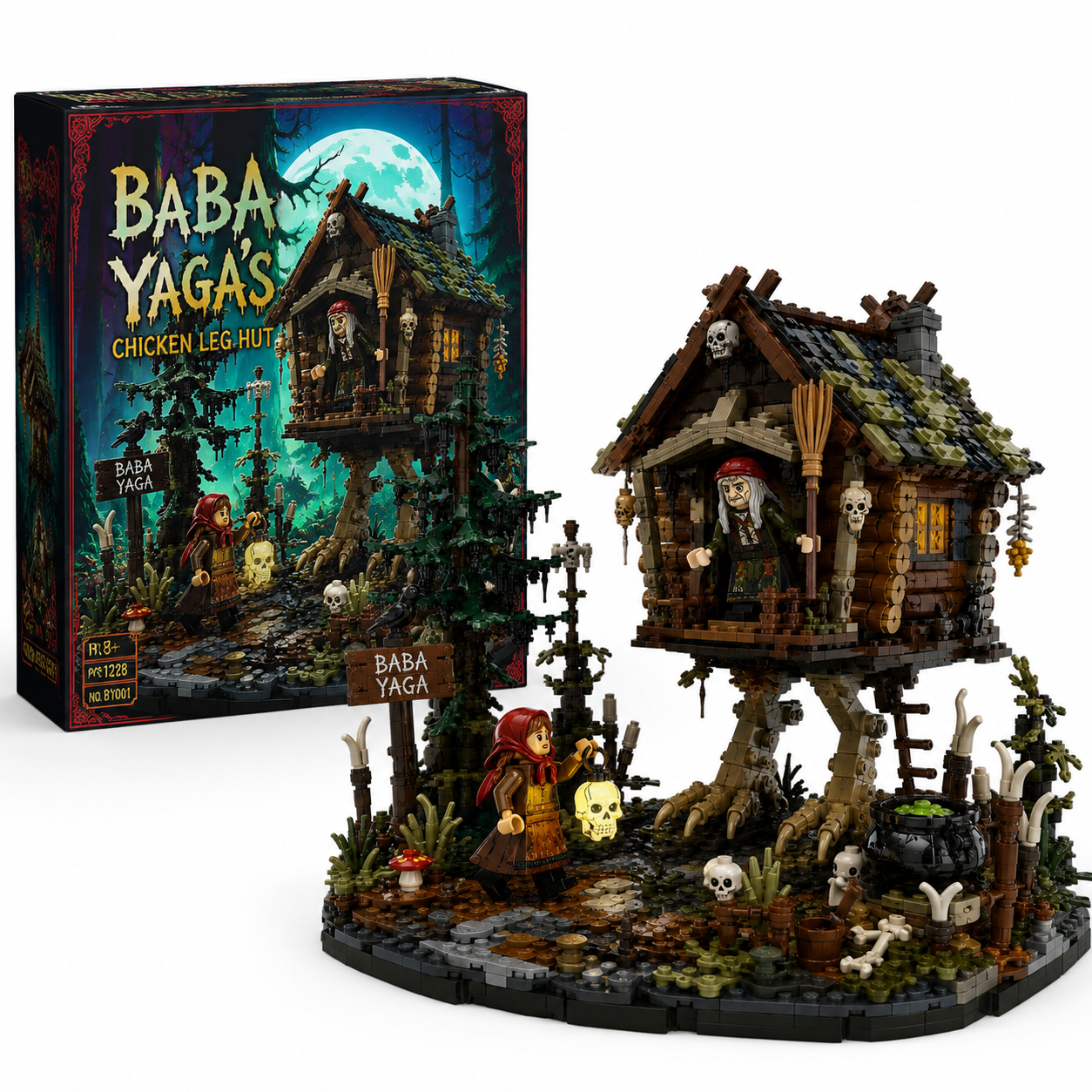 Baba Yaga’s Walking Hut Building Block Set