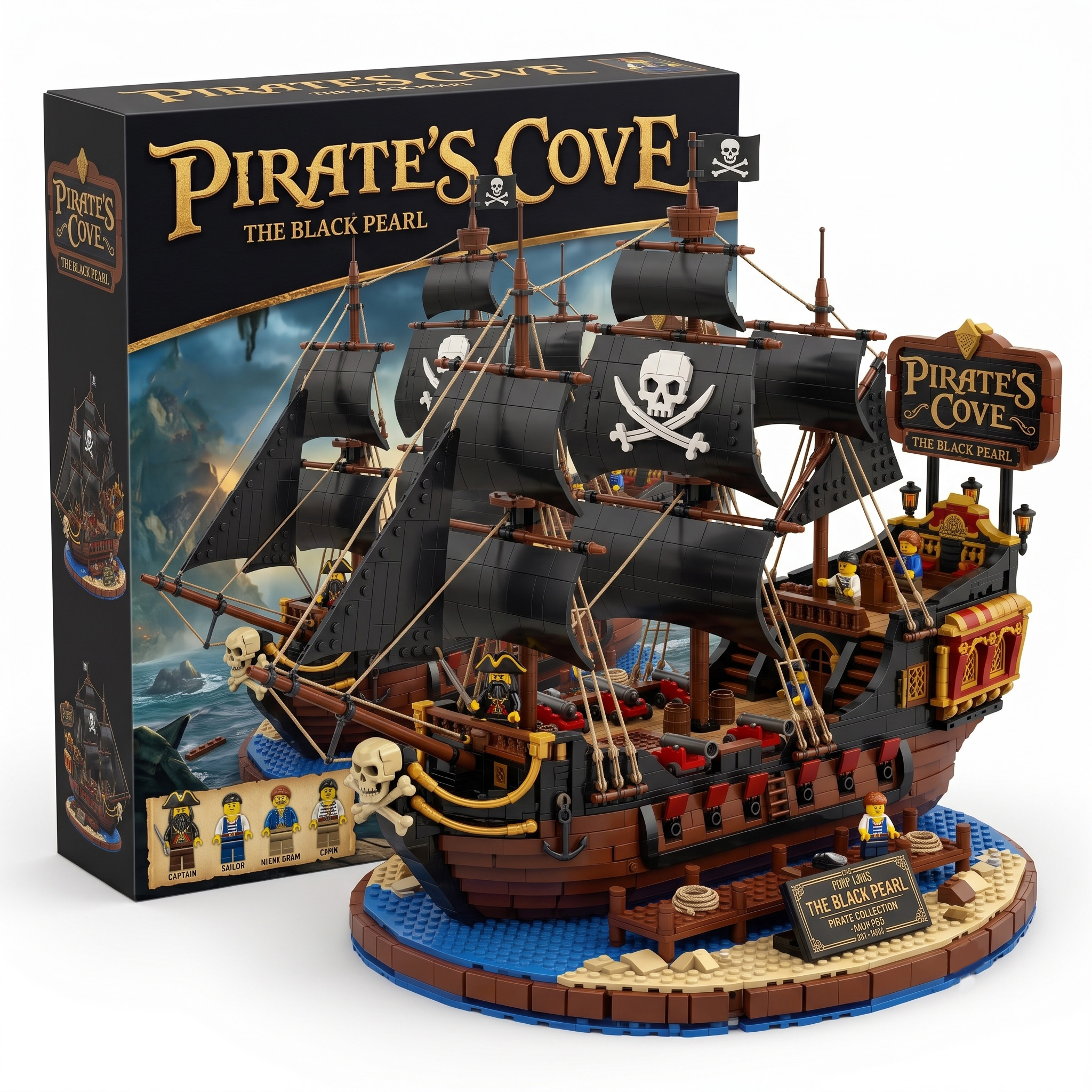 Pirate’s Cove Black Sail Ship Building Set
