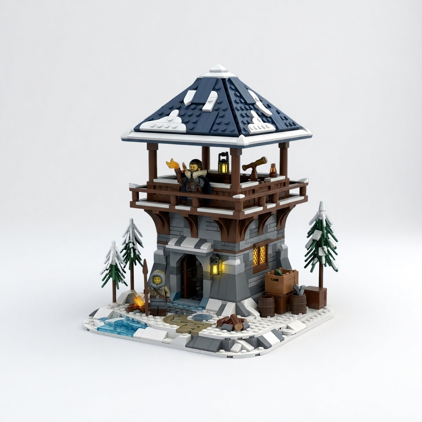 Frostwatch Outpost Winter Display Building Set