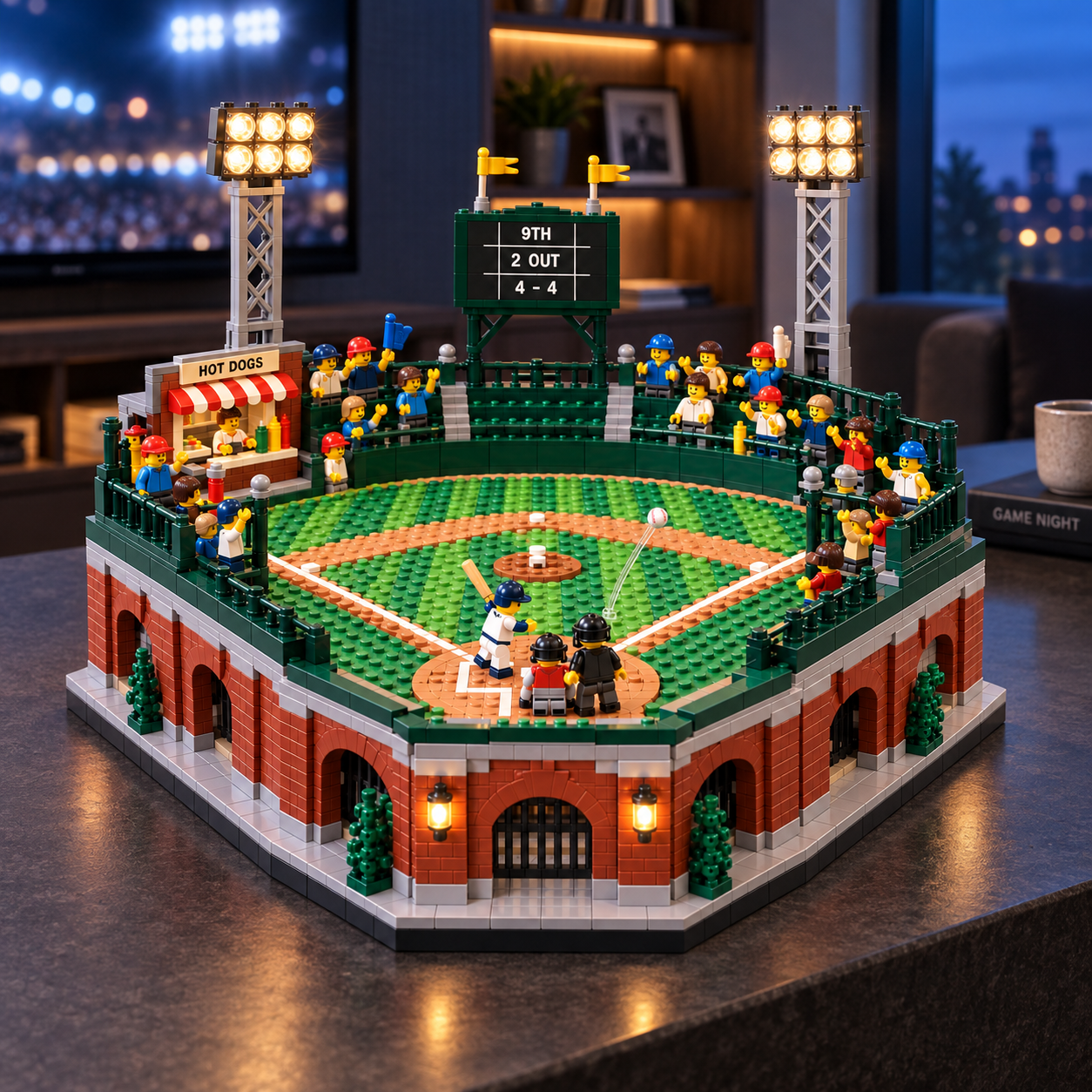 Bottom of the Ninth Baseball Stadium Building Set