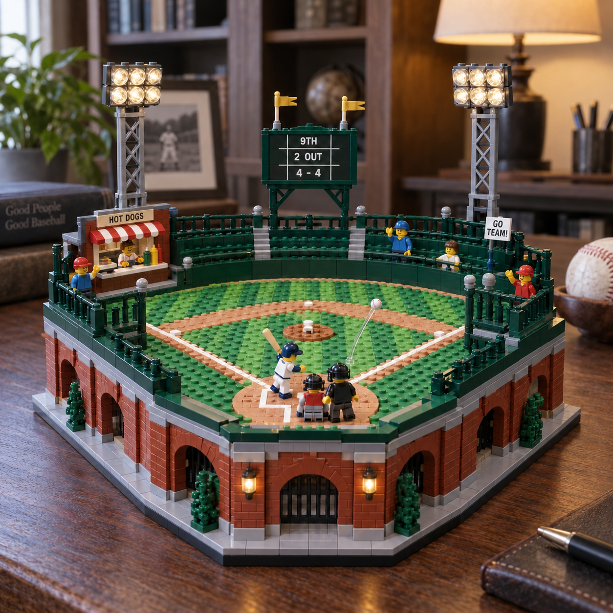 Bottom of the Ninth Baseball Stadium Building Set