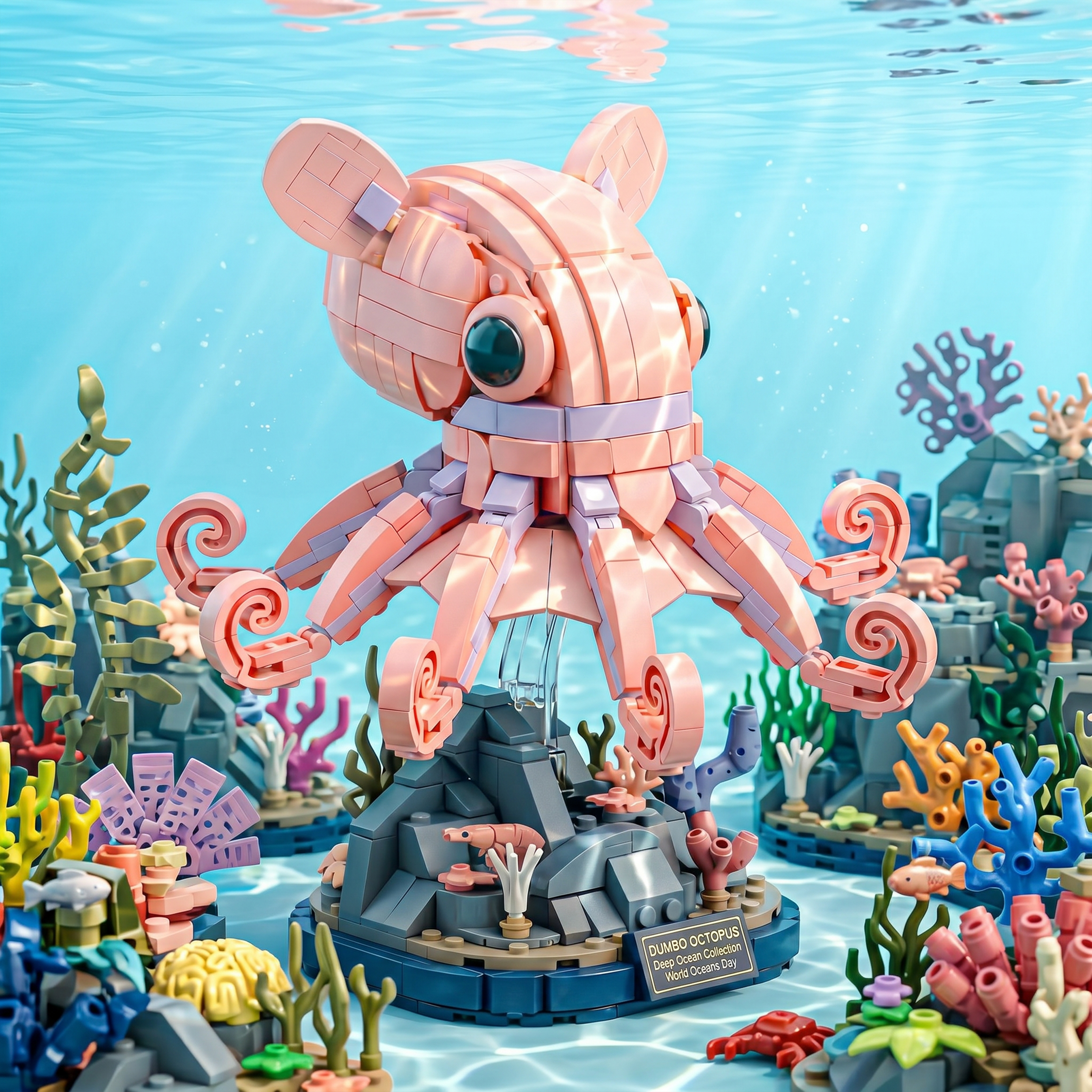 Dumbo Octopus World Oceans Day Collector's Edition Building Blocks Set
