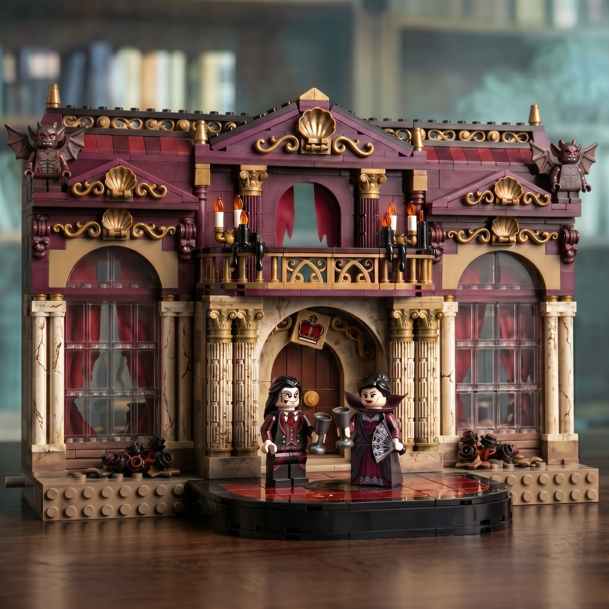 Midnight Curse Ballroom Gothic Display Building Set