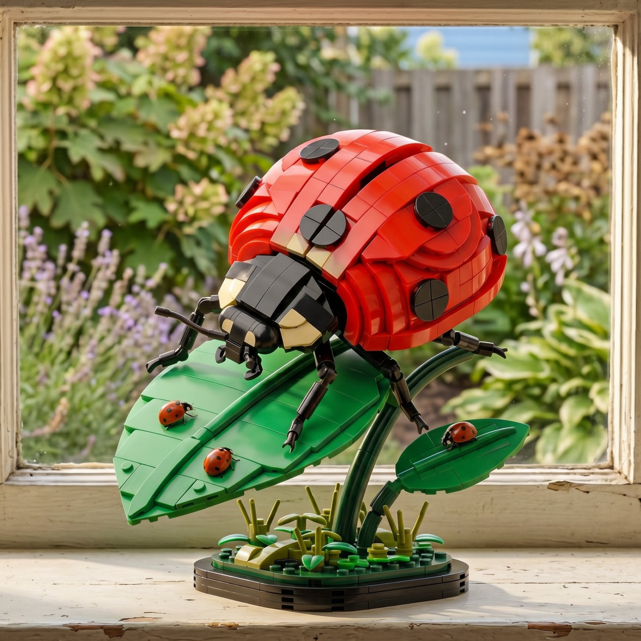 Ladybug Leaf Display Building Set