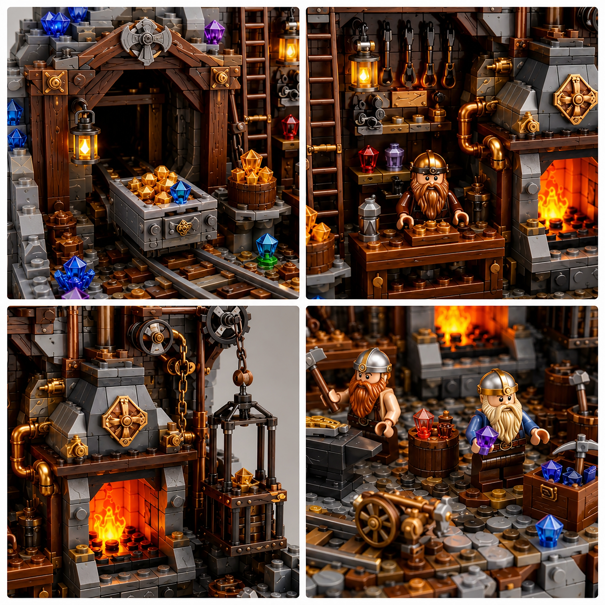 Crystal Mine Dwarf Forge Legacy Building Set