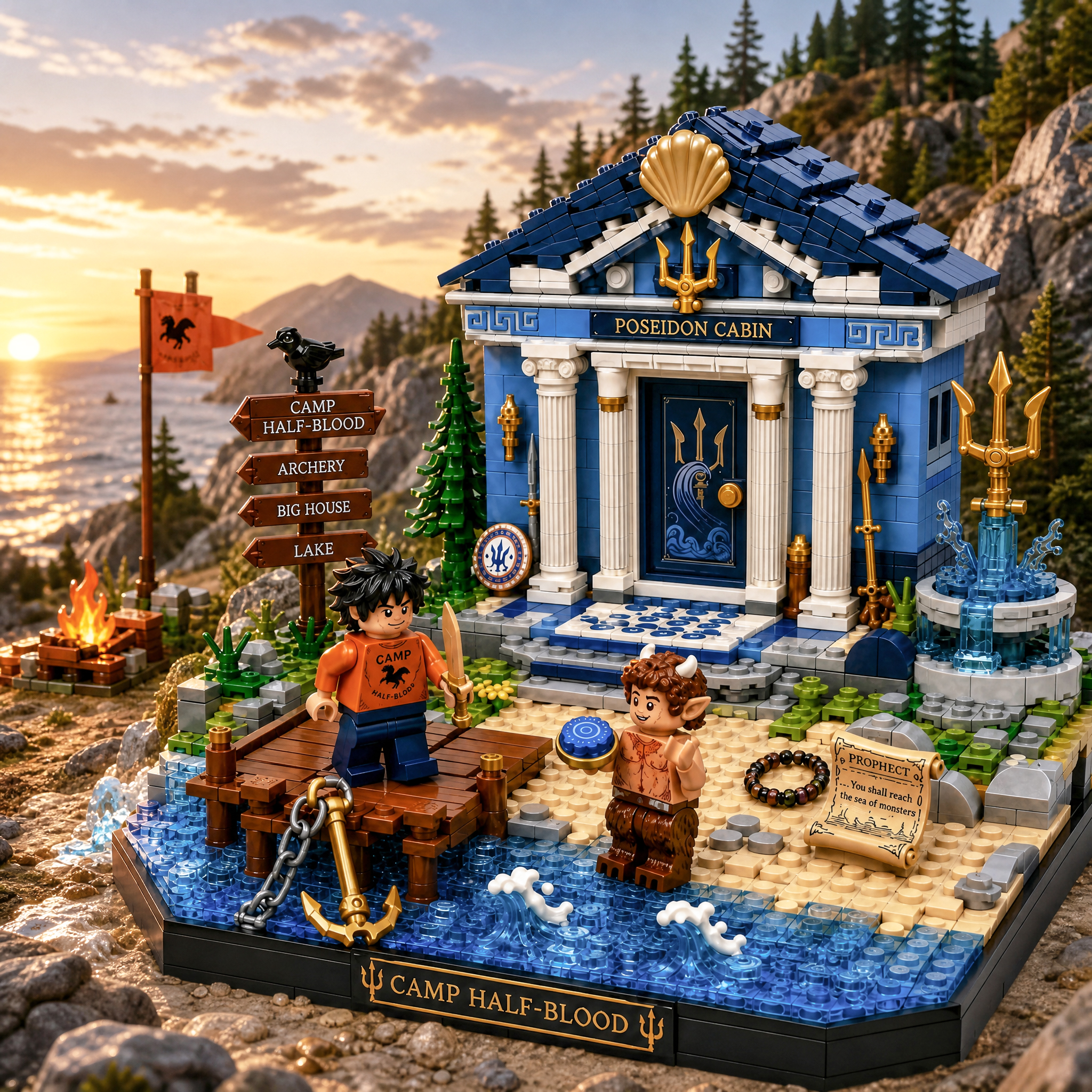 Poseidon Cabin Fantasy Building Set
