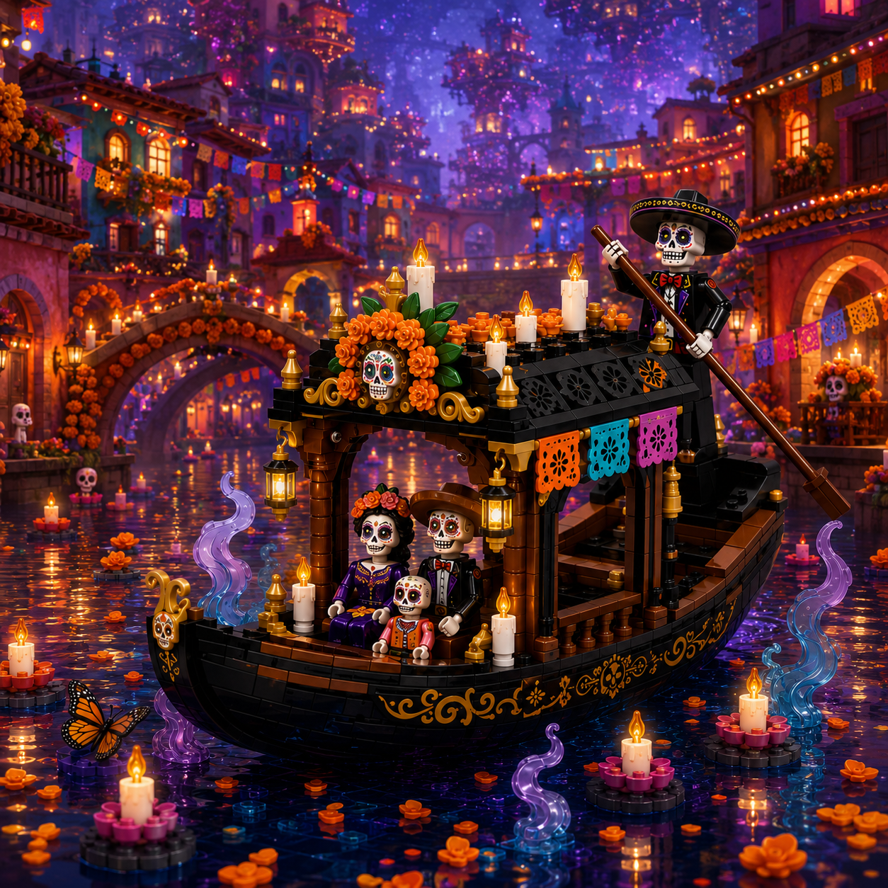 Candlelit Spirit Ferry Building Set