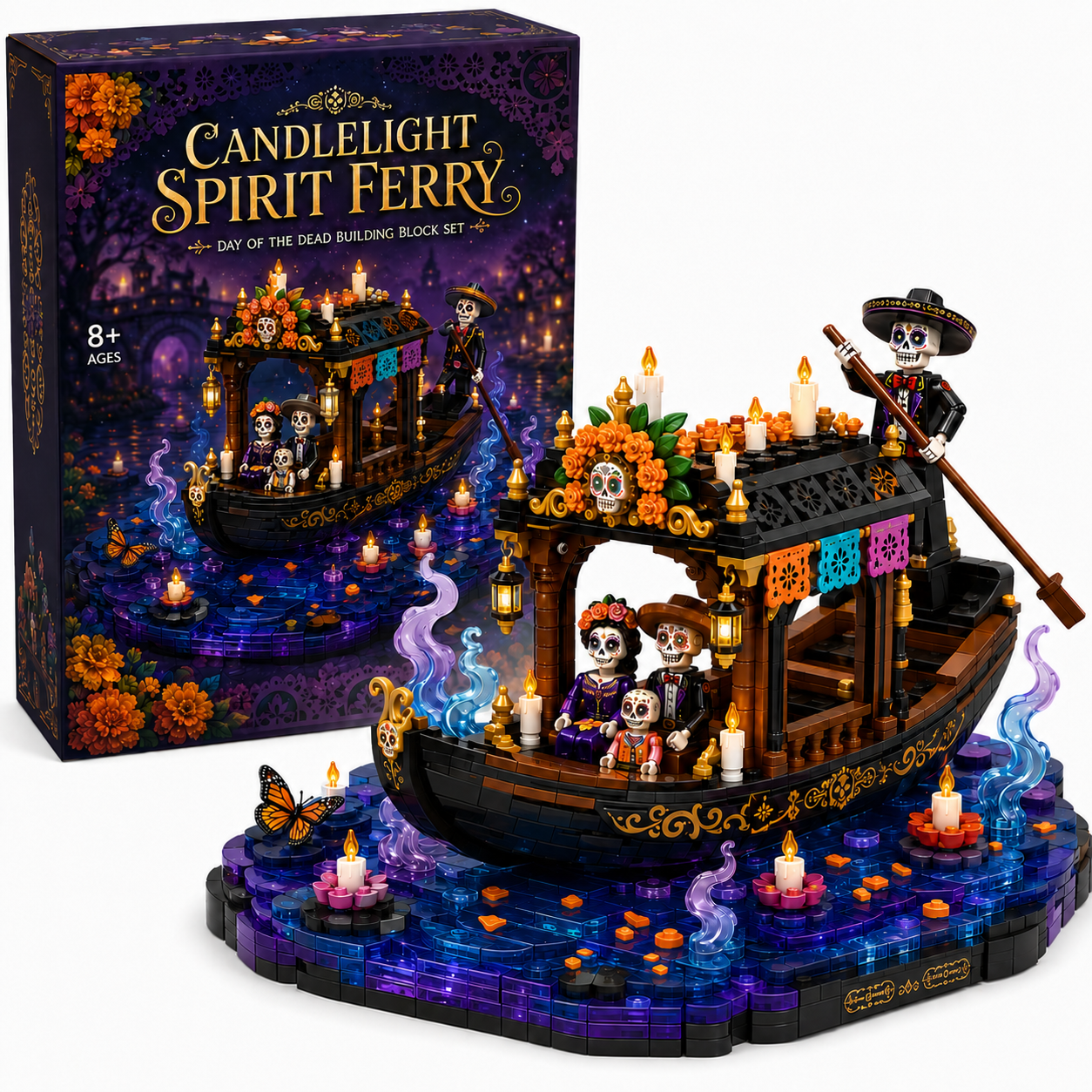Candlelit Spirit Ferry Building Set