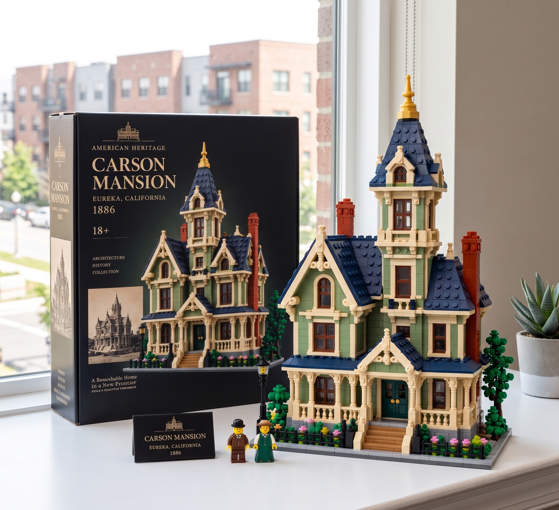 Carson Mansion Building Blocks Set