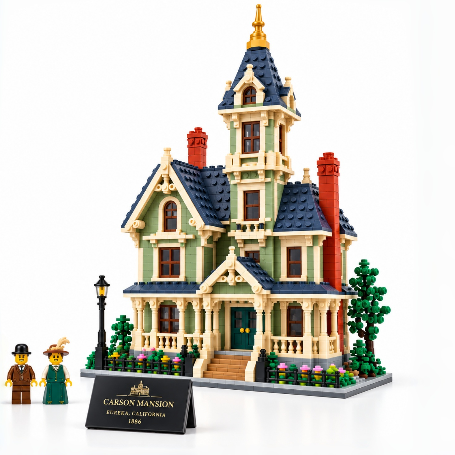 Carson Mansion Building Blocks Set