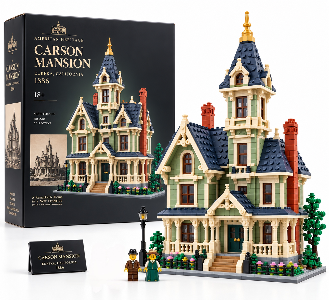 Carson Mansion Building Blocks Set
