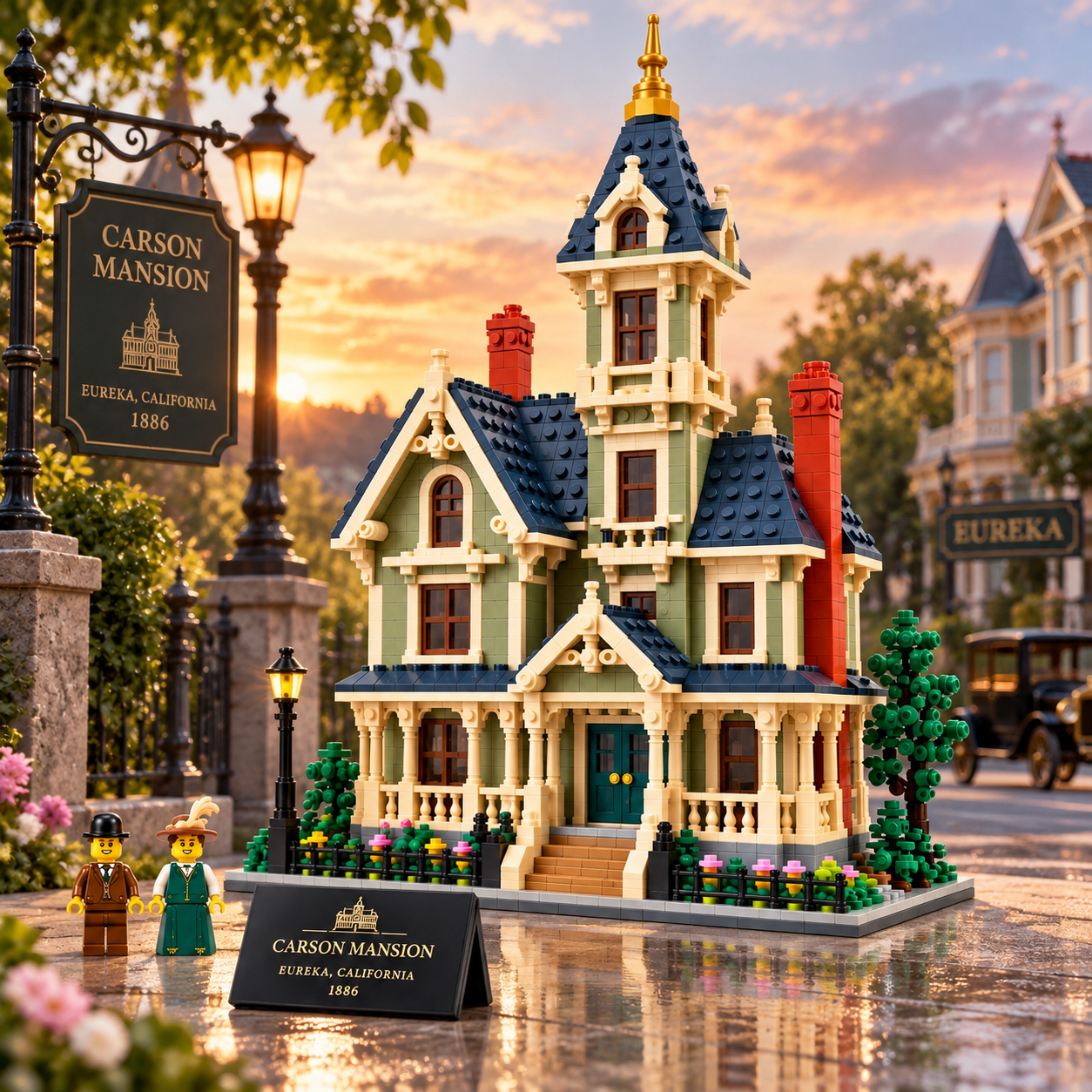 Carson Mansion Building Blocks Set