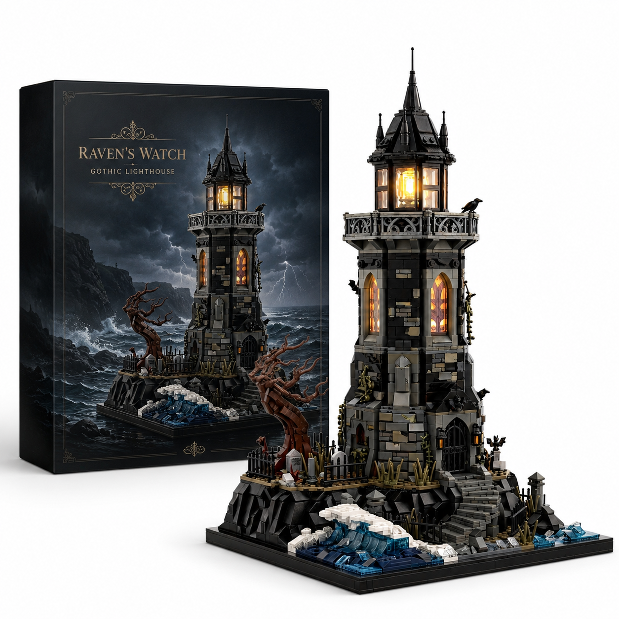 Raven’s Watch Gothic Lighthouse Building Set