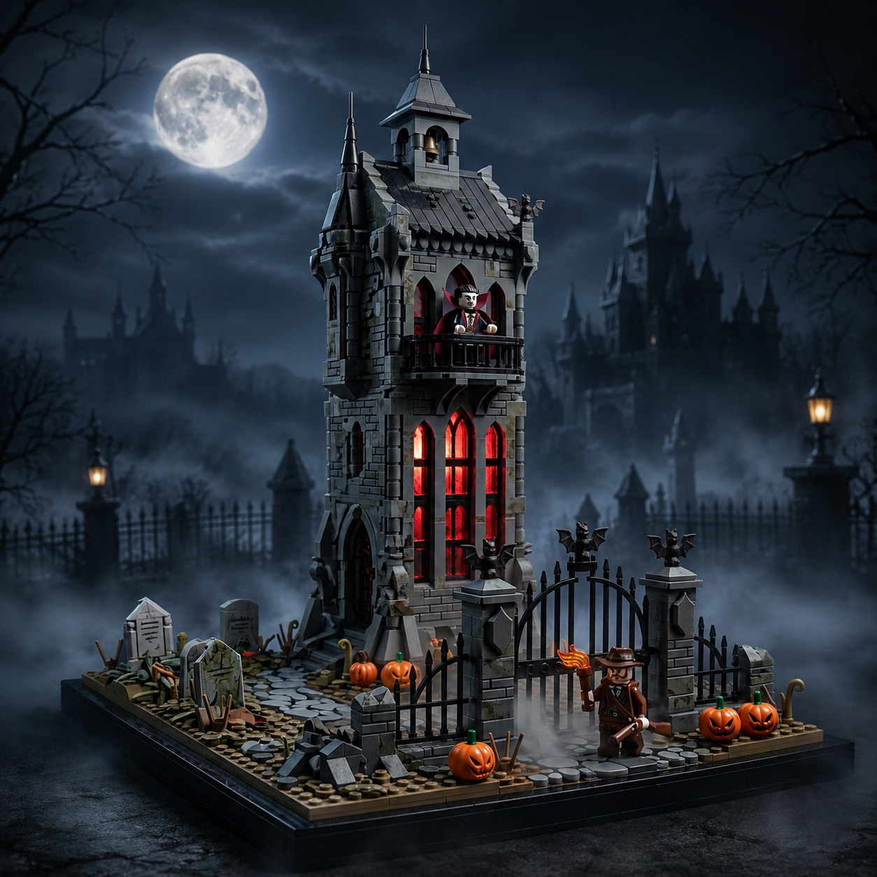 Vampire Bell Tower Gothic Building Set