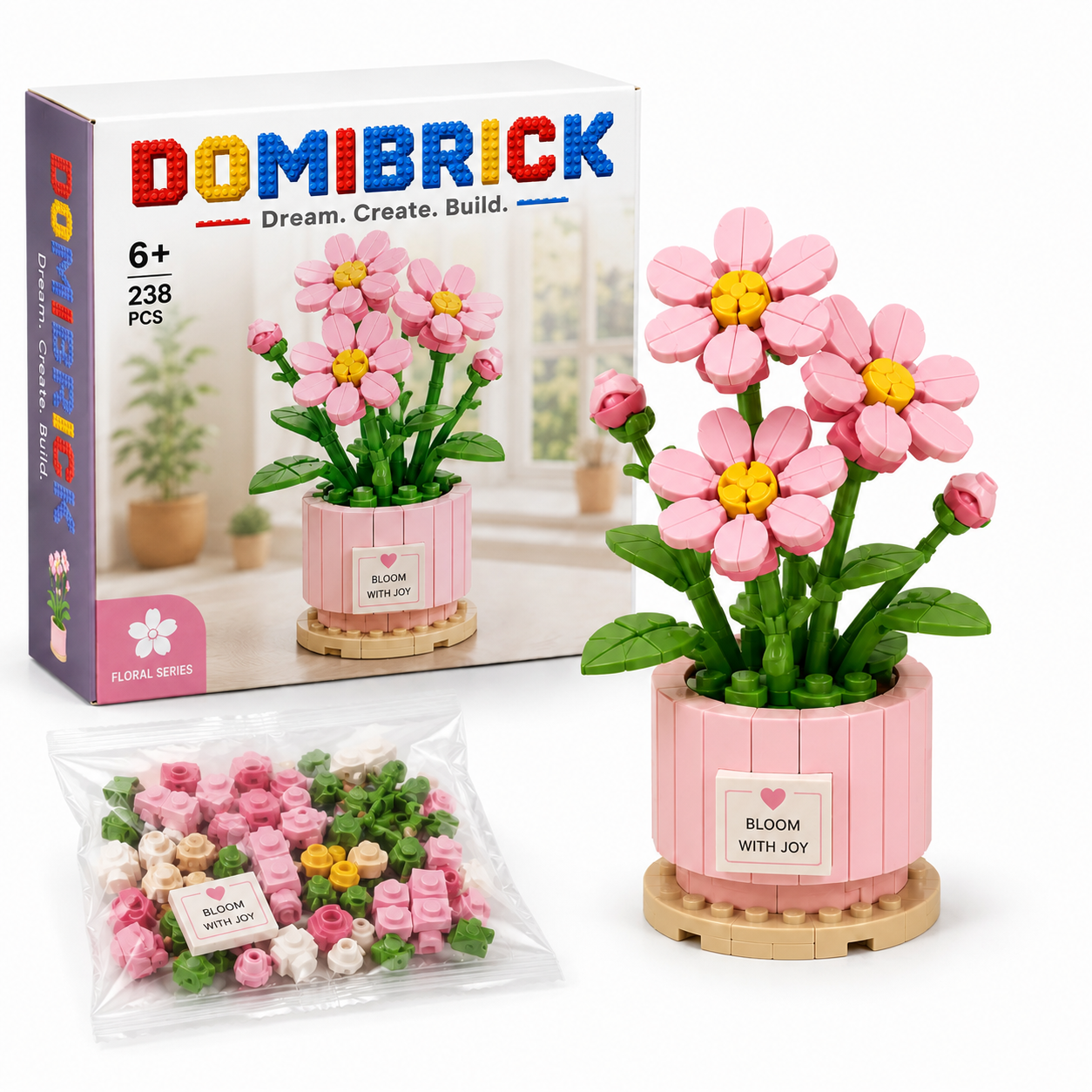 Pink Bloom Planter