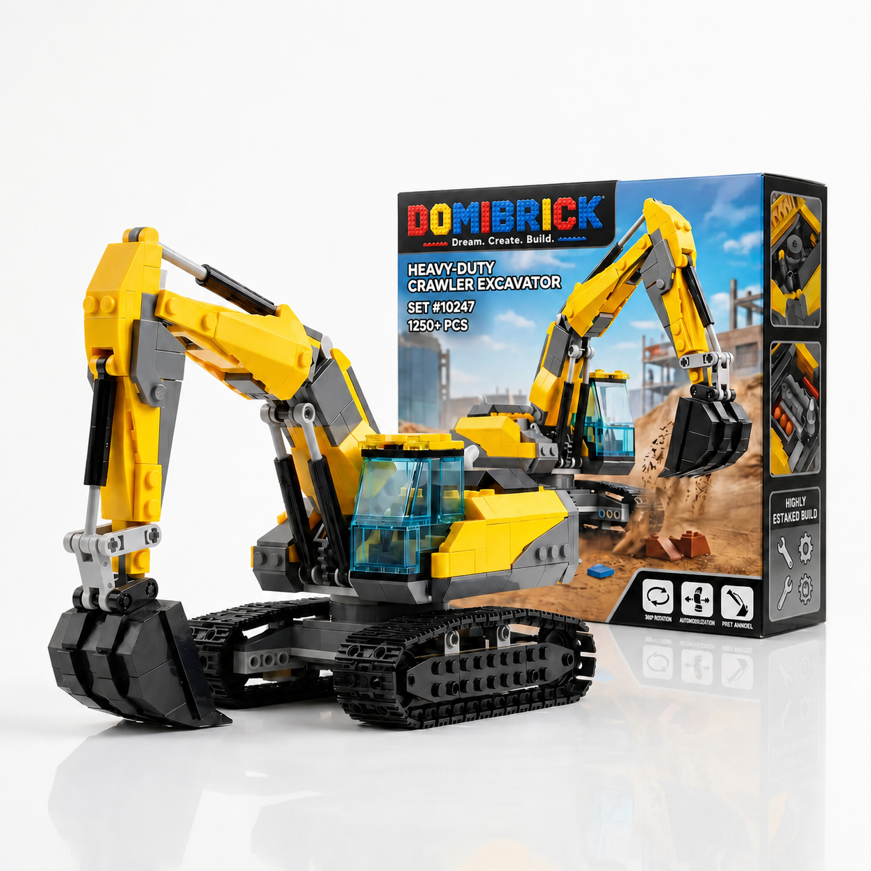🚧 Heavy-Duty Crawler Excavator Building Set
