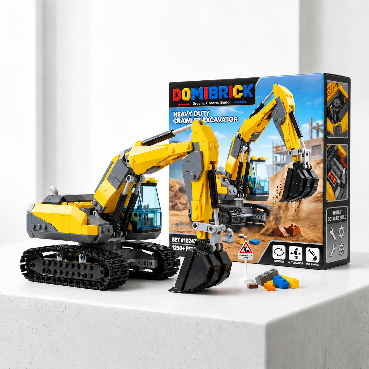 🚧 Heavy-Duty Crawler Excavator Building Set