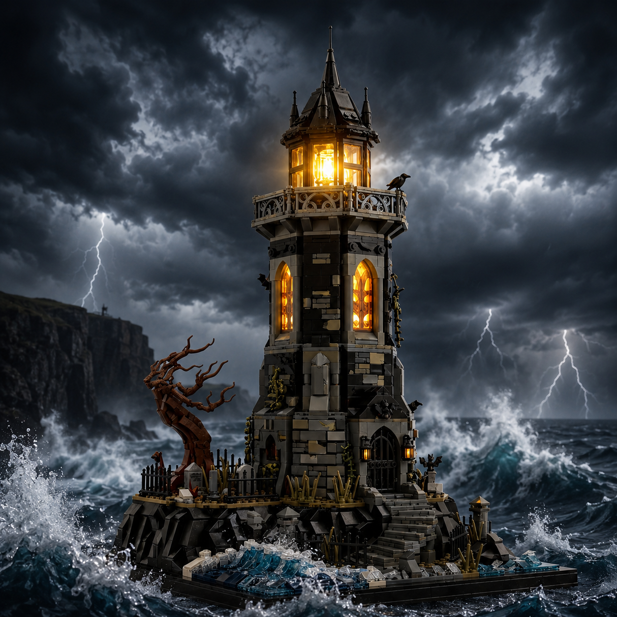 Raven’s Watch Gothic Lighthouse Building Set
