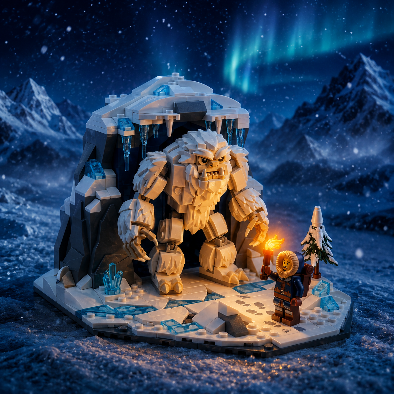 Frostfang Yeti Encounter Display Building Set