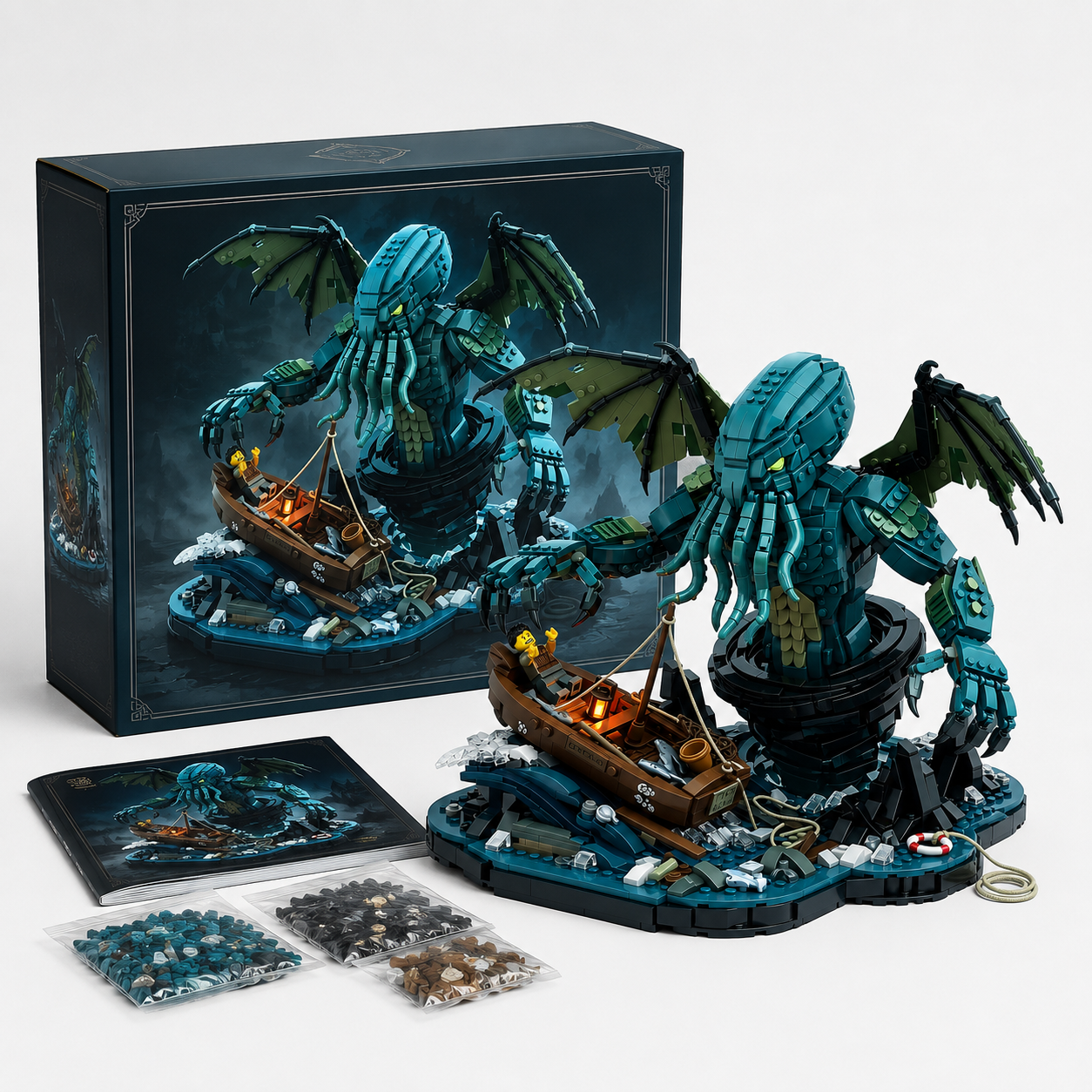 Lovecraftian Sea Monster Diorama Display Set
