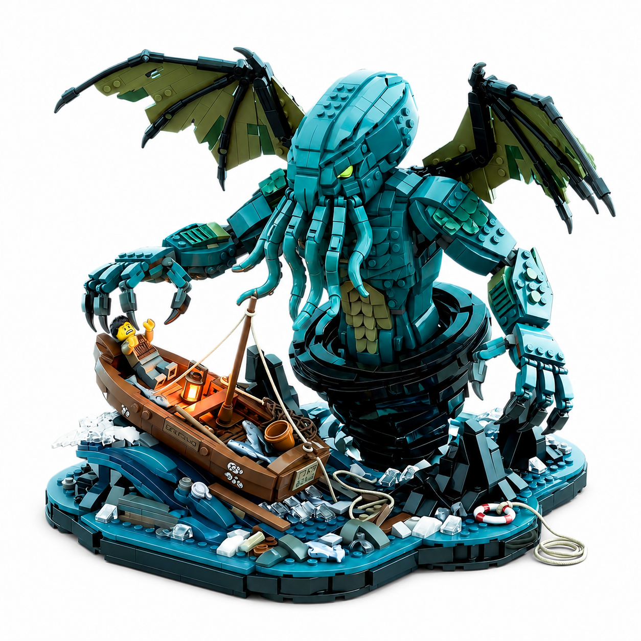 Lovecraftian Sea Monster Diorama Display Set