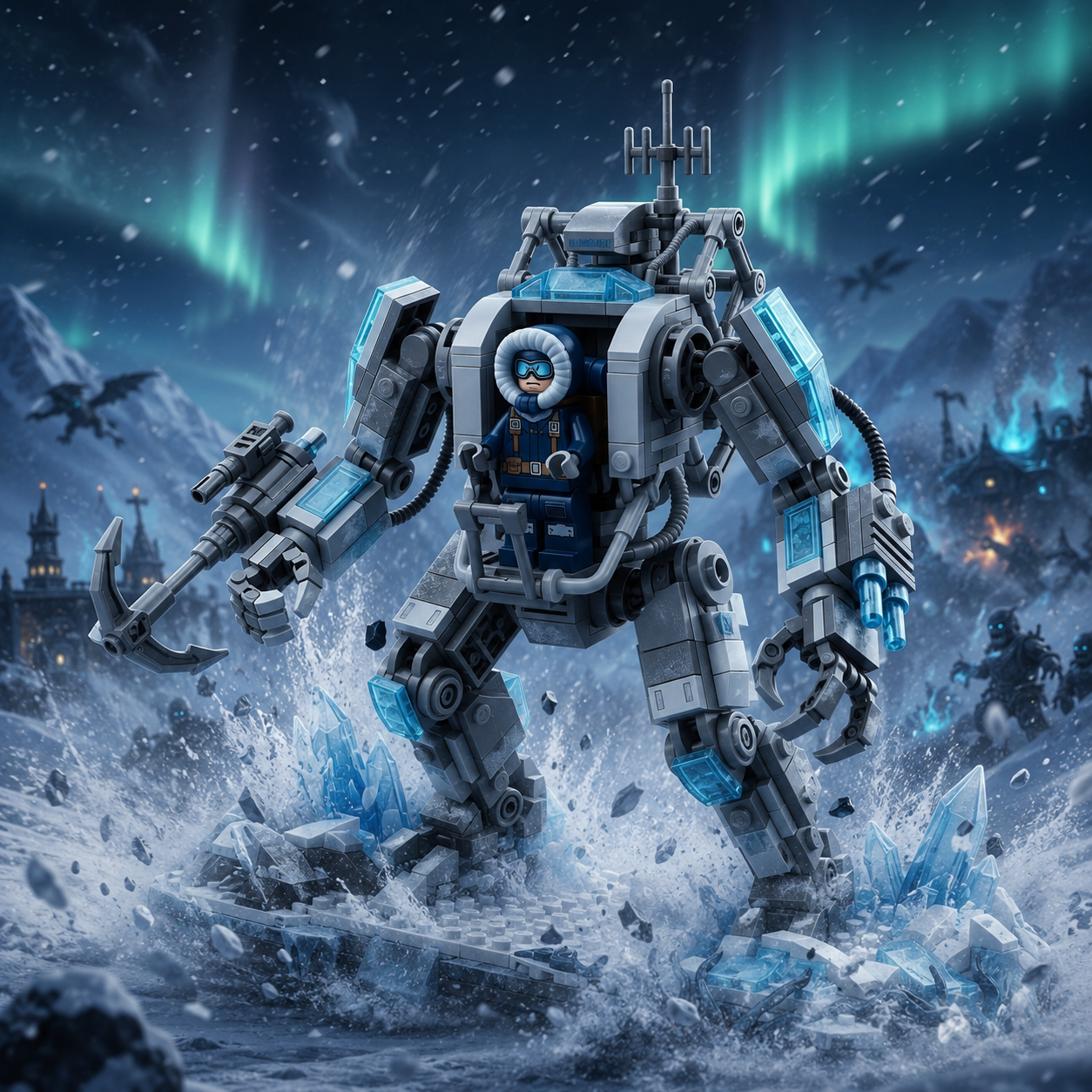 Arctic Exo-Frame Defense Building Set