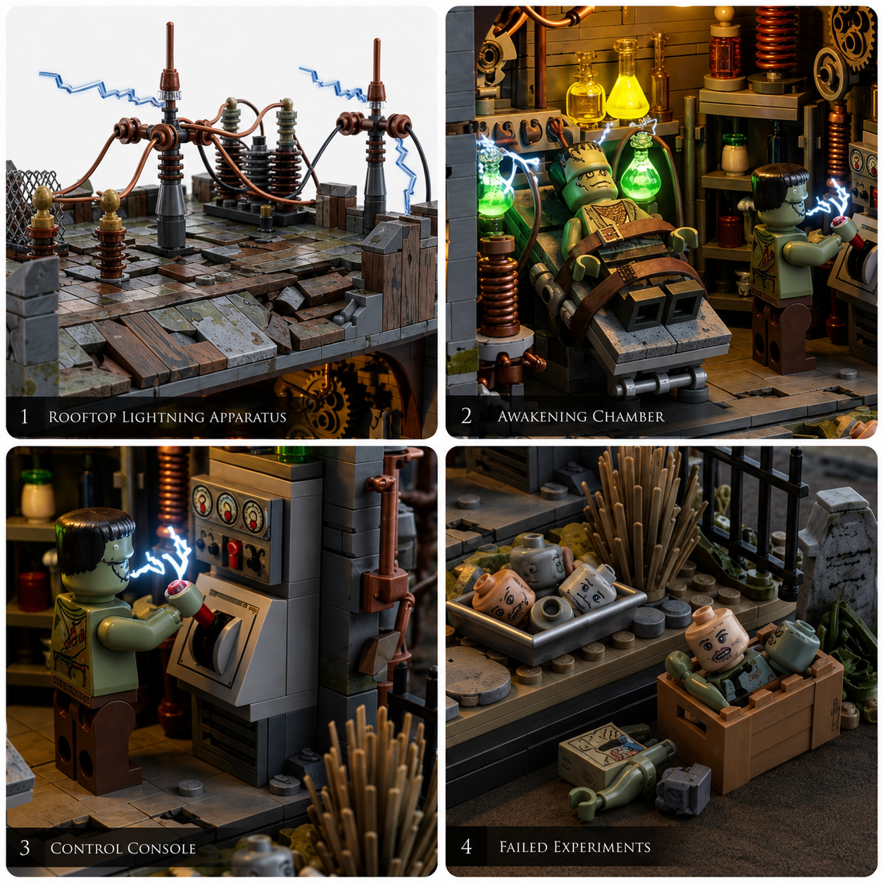 Midnight Monster Laboratory Building Set