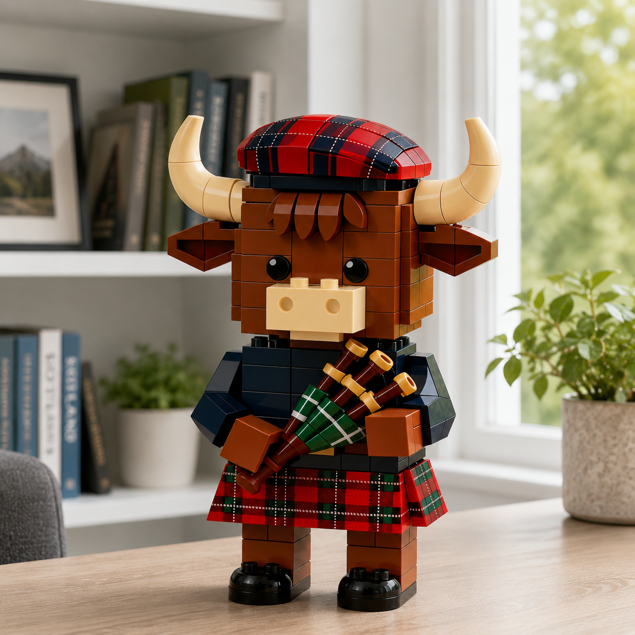Highland Cow Building Block Set