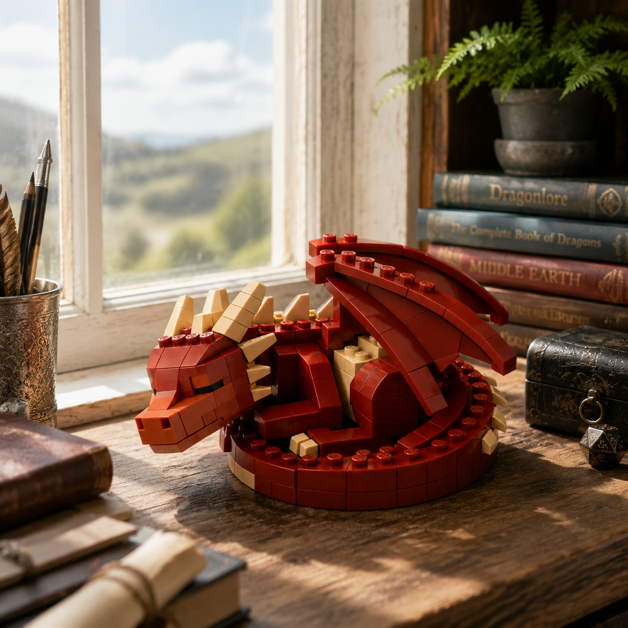 Red Dragon Building Block Set
