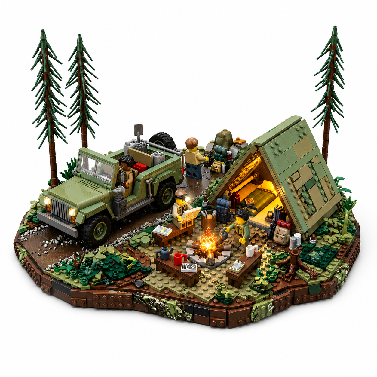 Midnight Expedition Camp Building Set
