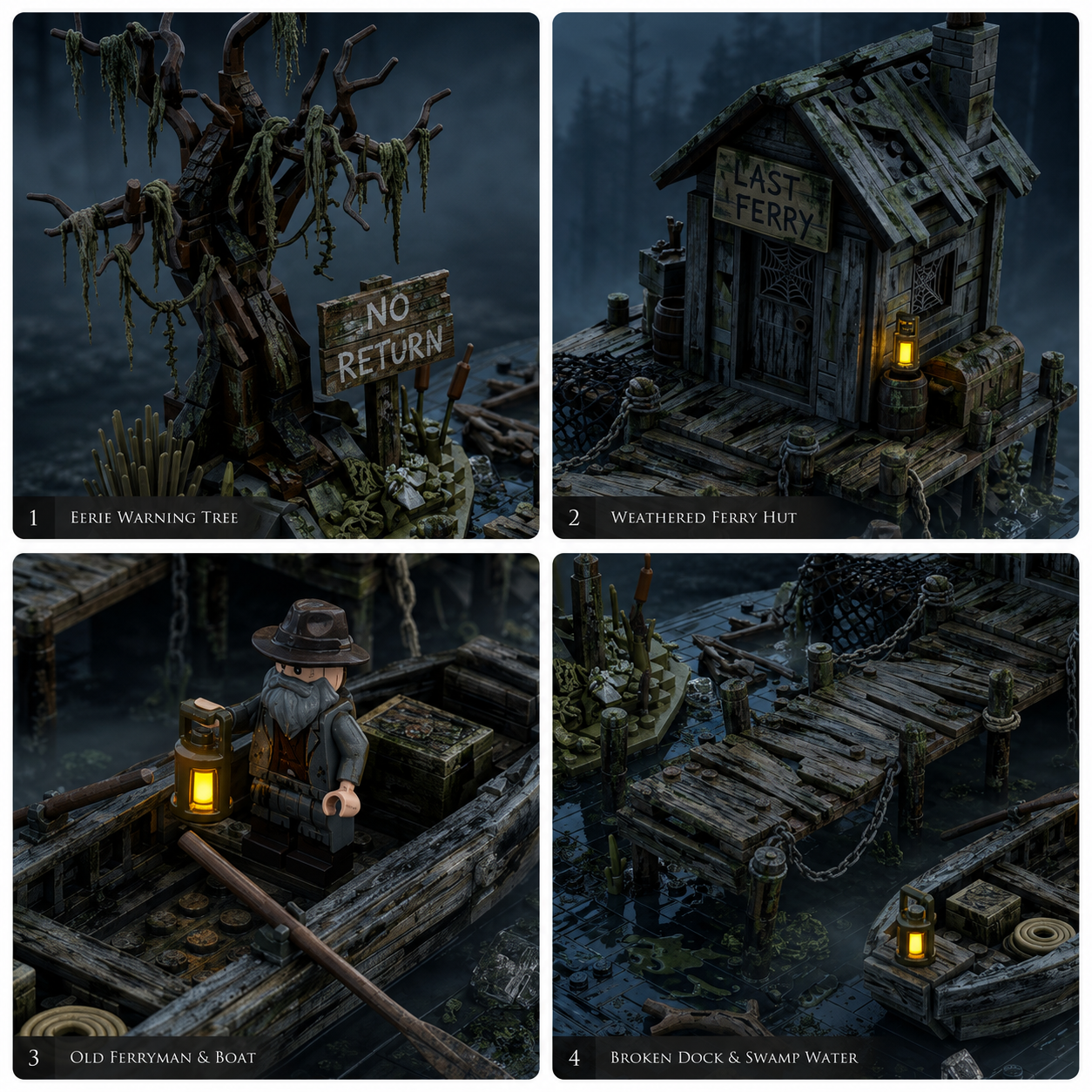 Midnight Ferryman’s Dock Building Set