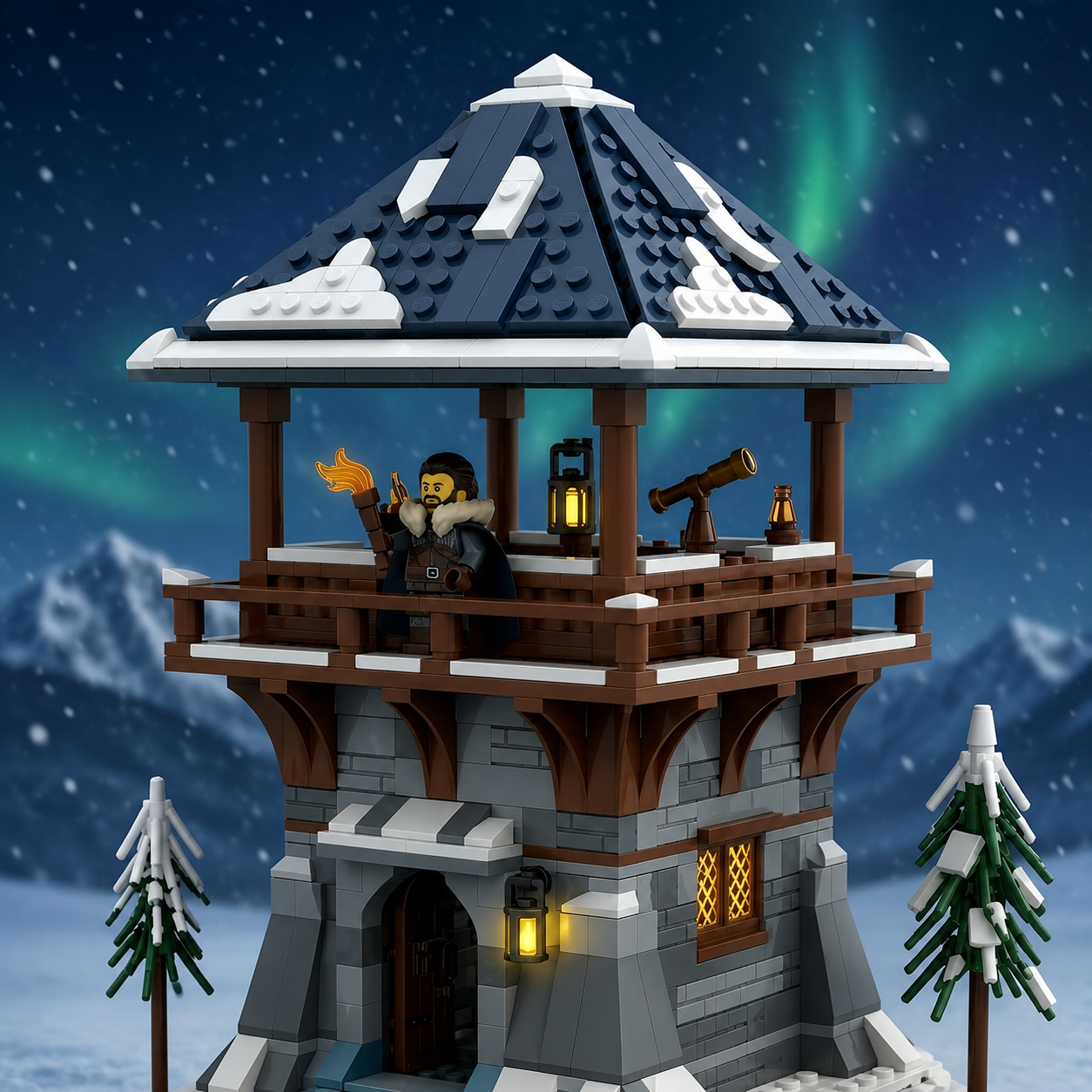 Frostwatch Outpost Winter Display Building Set