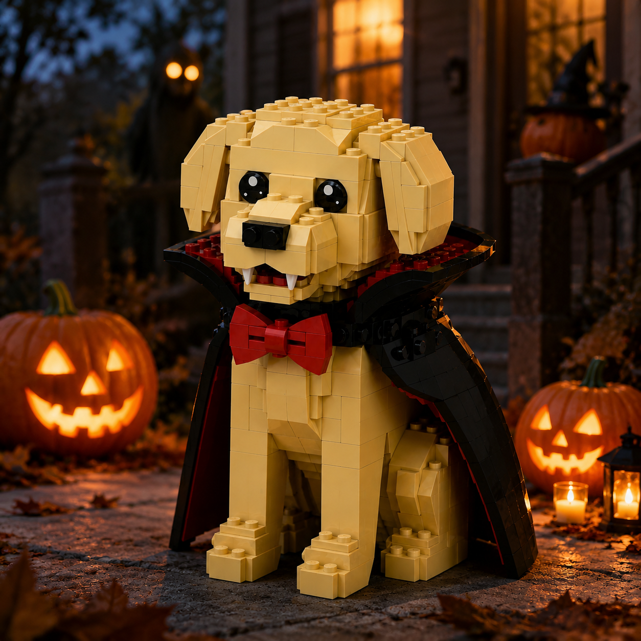 🐶 Vampire Dog Building Blocks Set