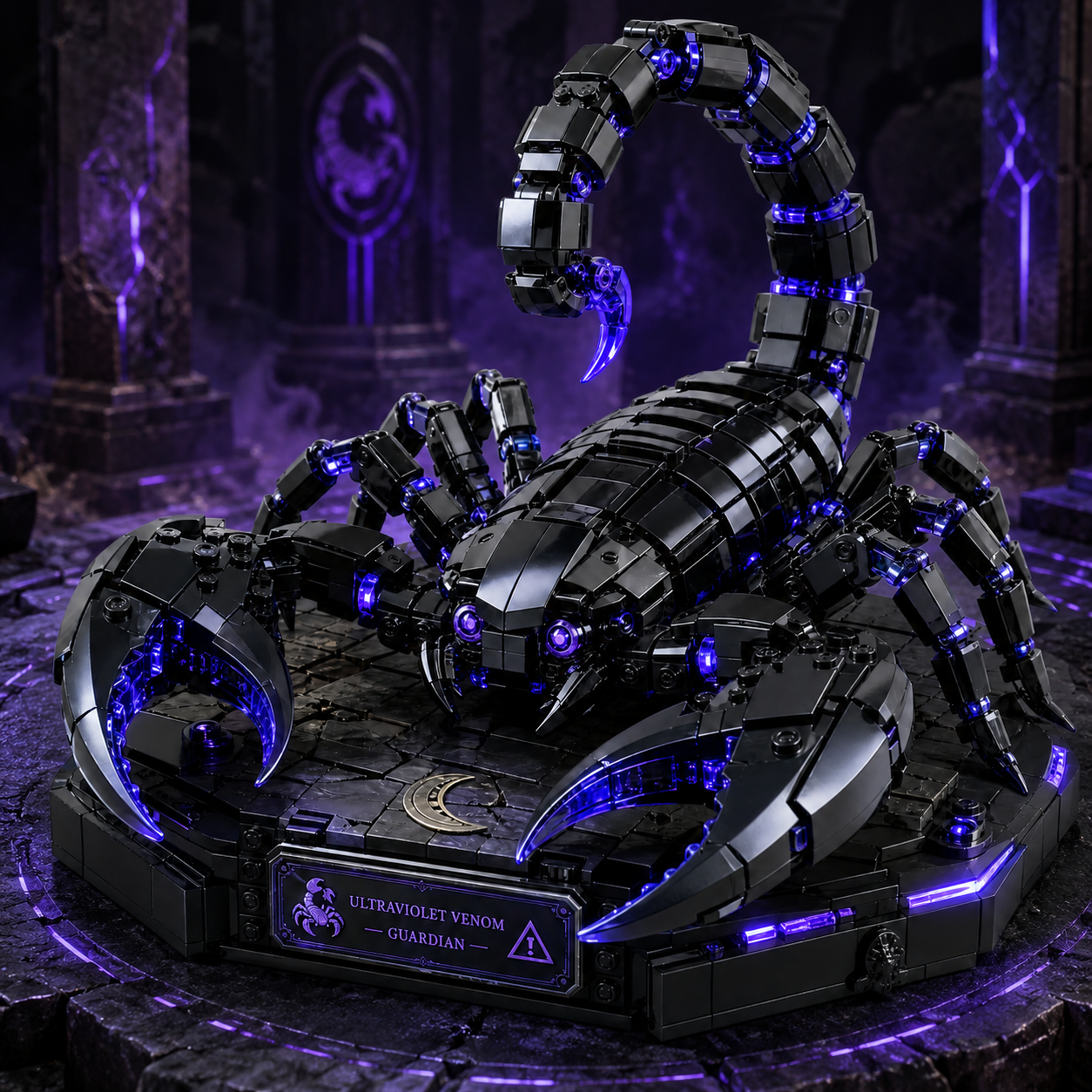 Ultraviolet Scorpion Venom Guardian Collector Building Set