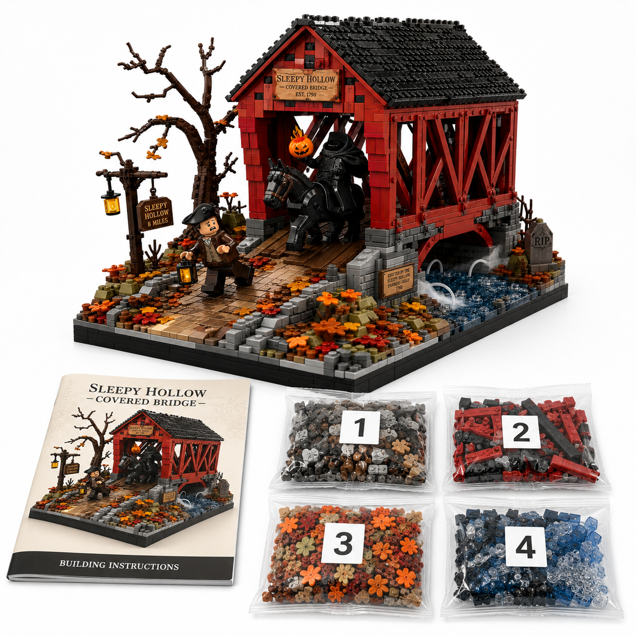 Sleepy Hollow Covered Bridge Collector Building Set