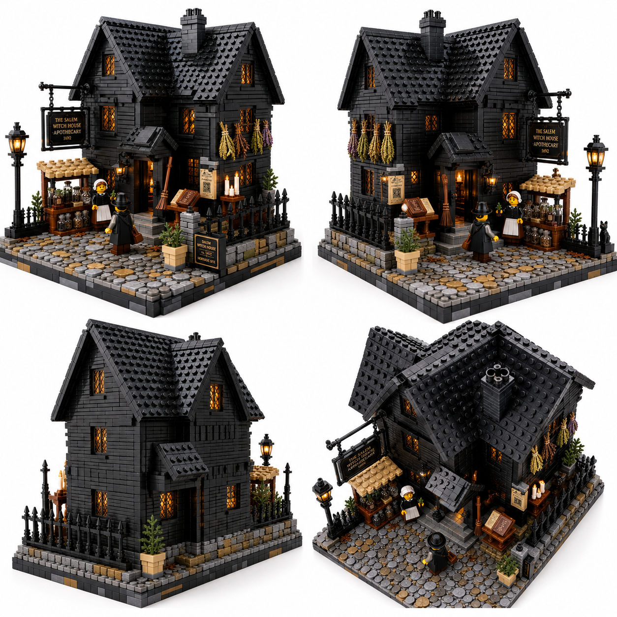 The Salem Witch House Apothecary Collector Building Set