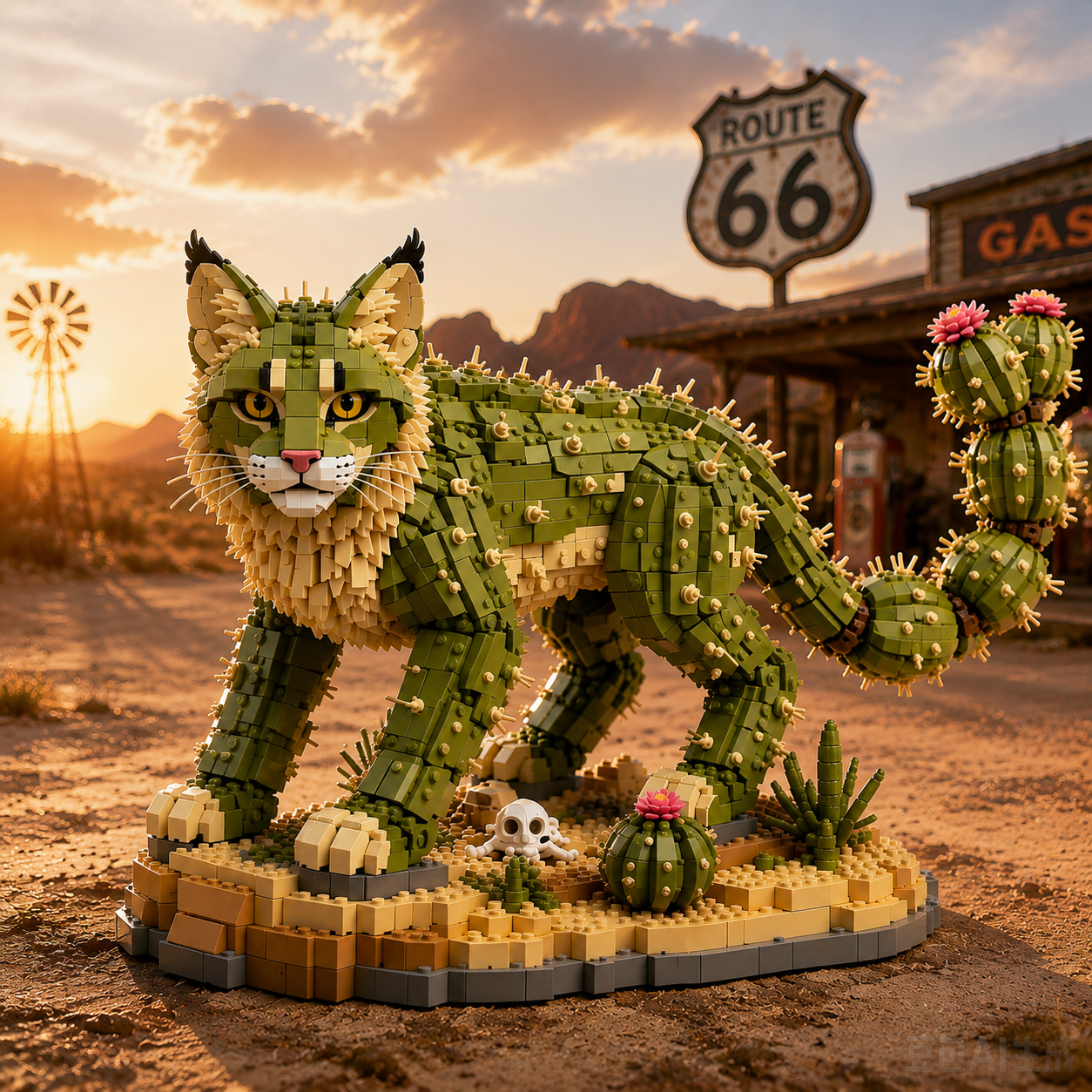 Cactus Cat – Desert Guardian Collector’s Edition Building Set