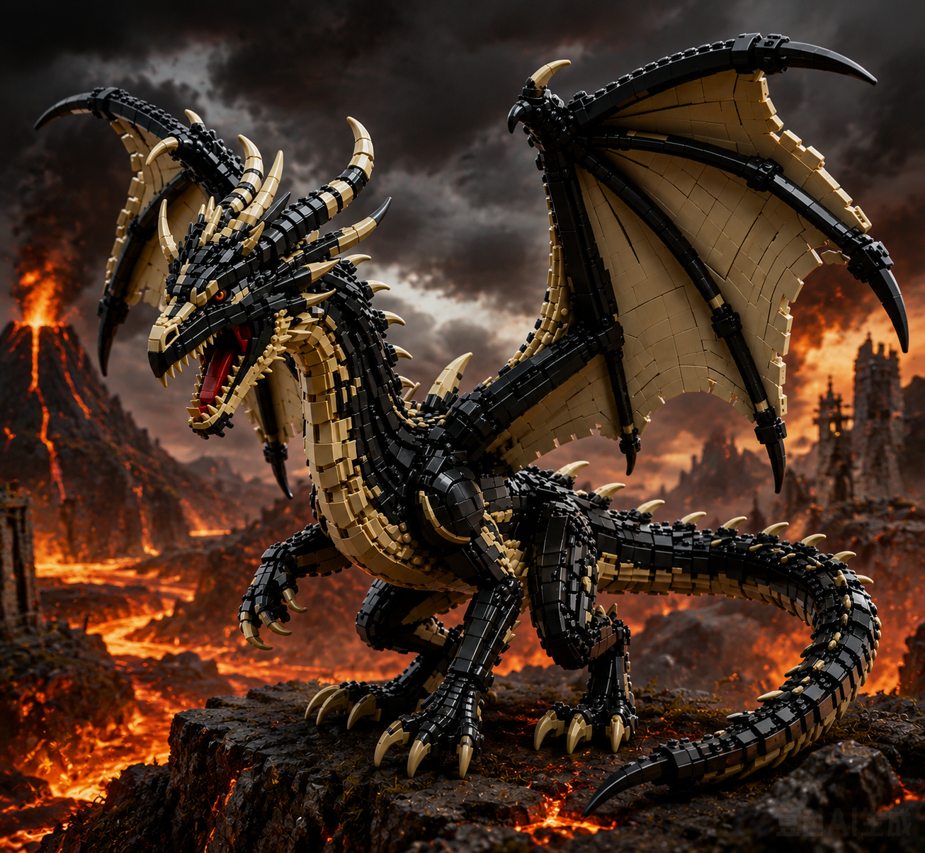 Black Dragon — Ancient Shadow Wyvern Collector’s Edition Building Set