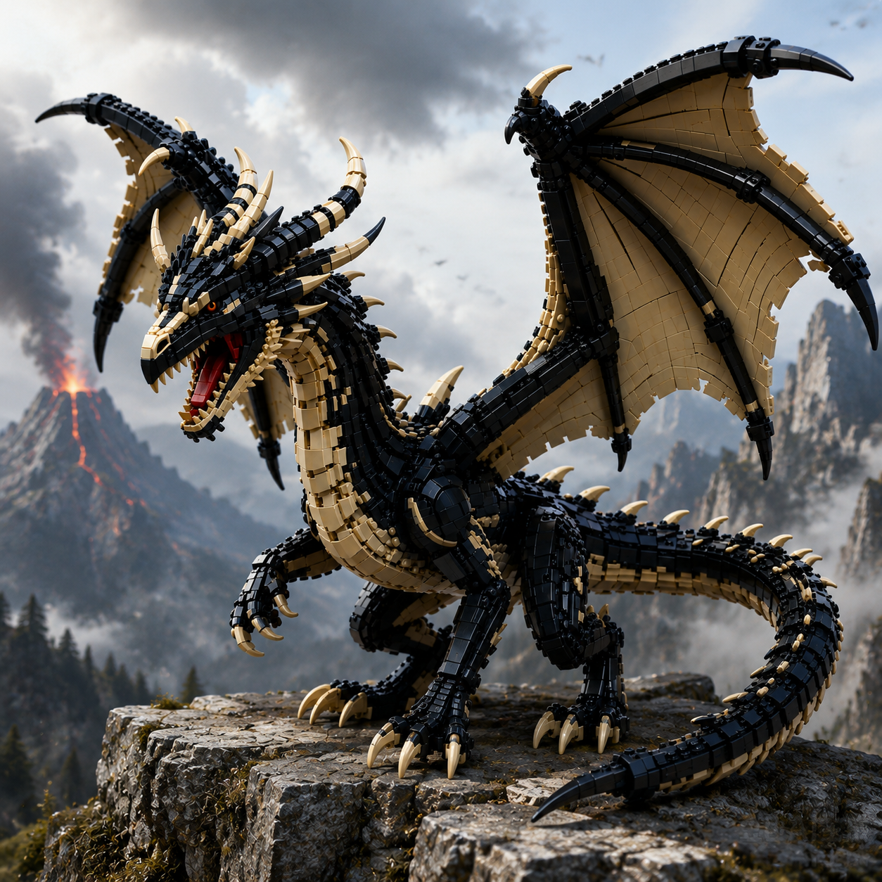 Black Dragon — Ancient Shadow Wyvern Collector’s Edition Building Set