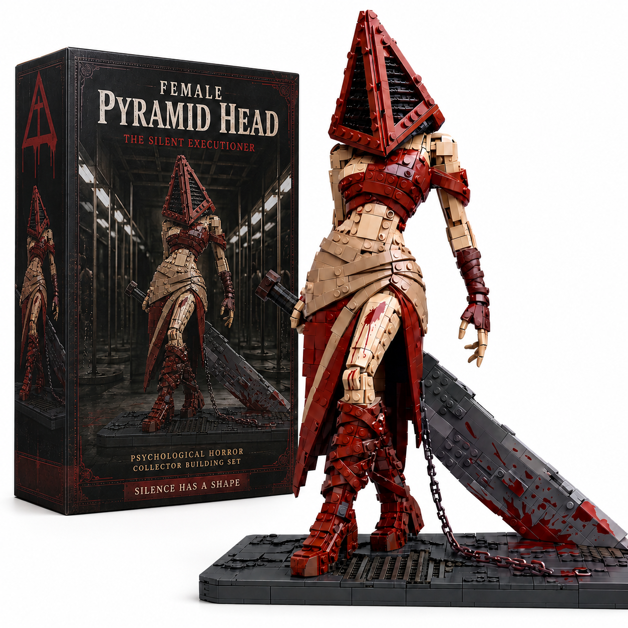 FEMALE PYRAMID HEAD  — The Silent Executioner Collector Building Set