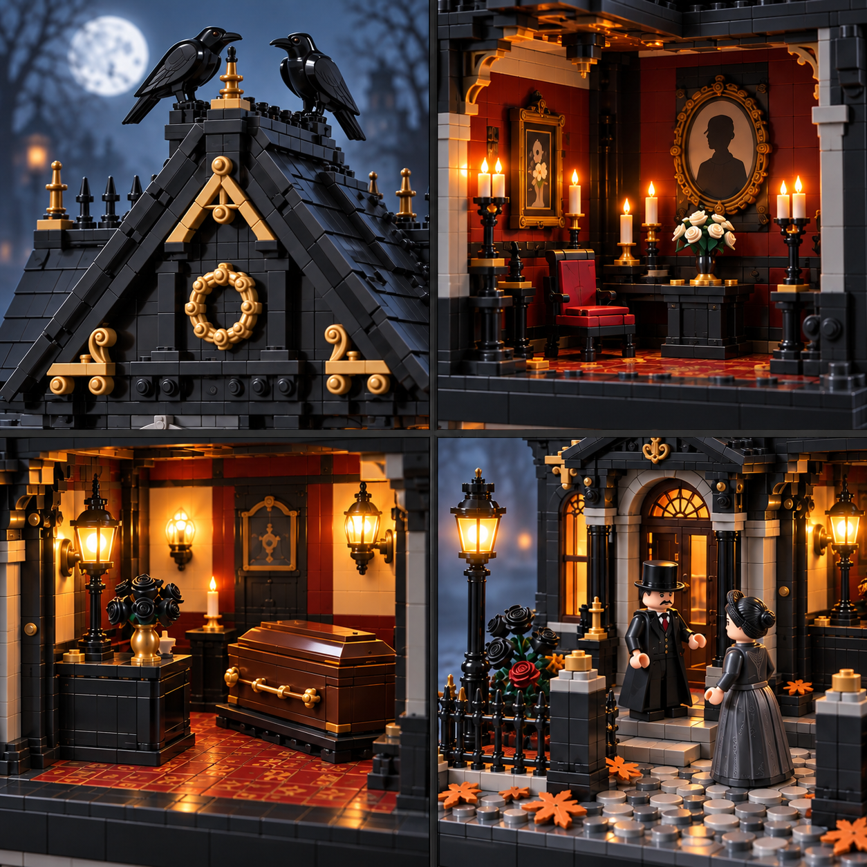Raven’s Rest Victorian Funeral Home Collector Building Set