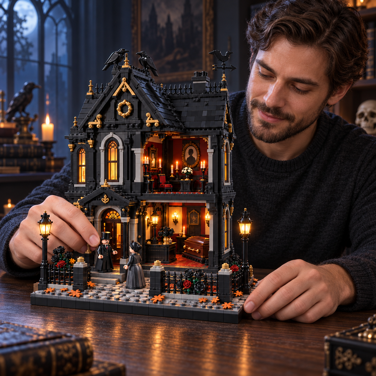 Raven’s Rest Victorian Funeral Home Collector Building Set