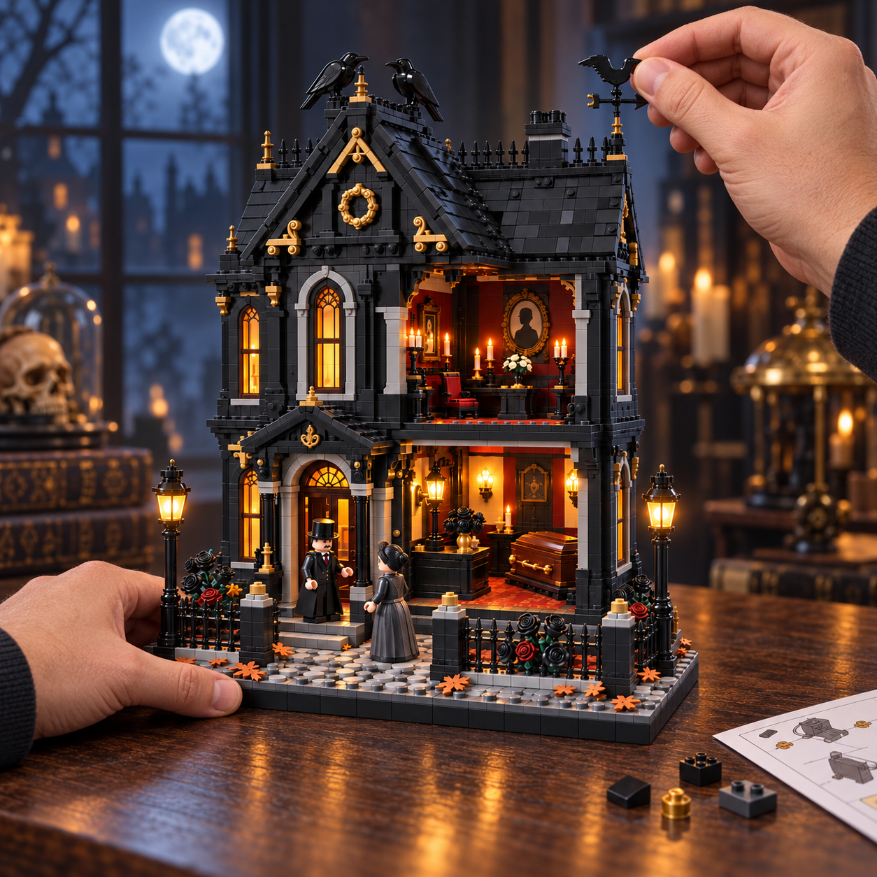 Raven’s Rest Victorian Funeral Home Collector Building Set