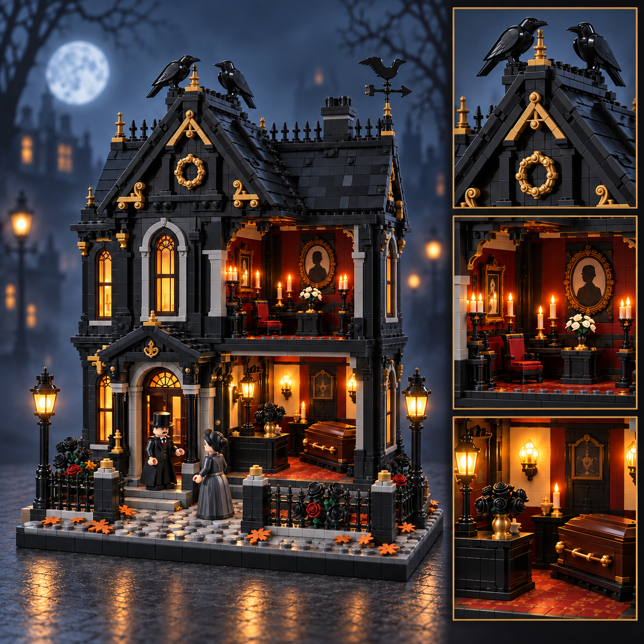 Raven’s Rest Victorian Funeral Home Collector Building Set