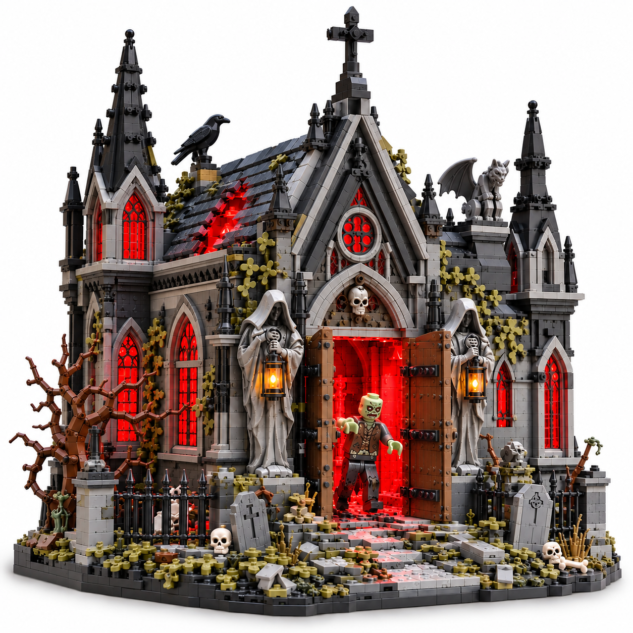 Haunted Chapel Gothic Horror Building Set