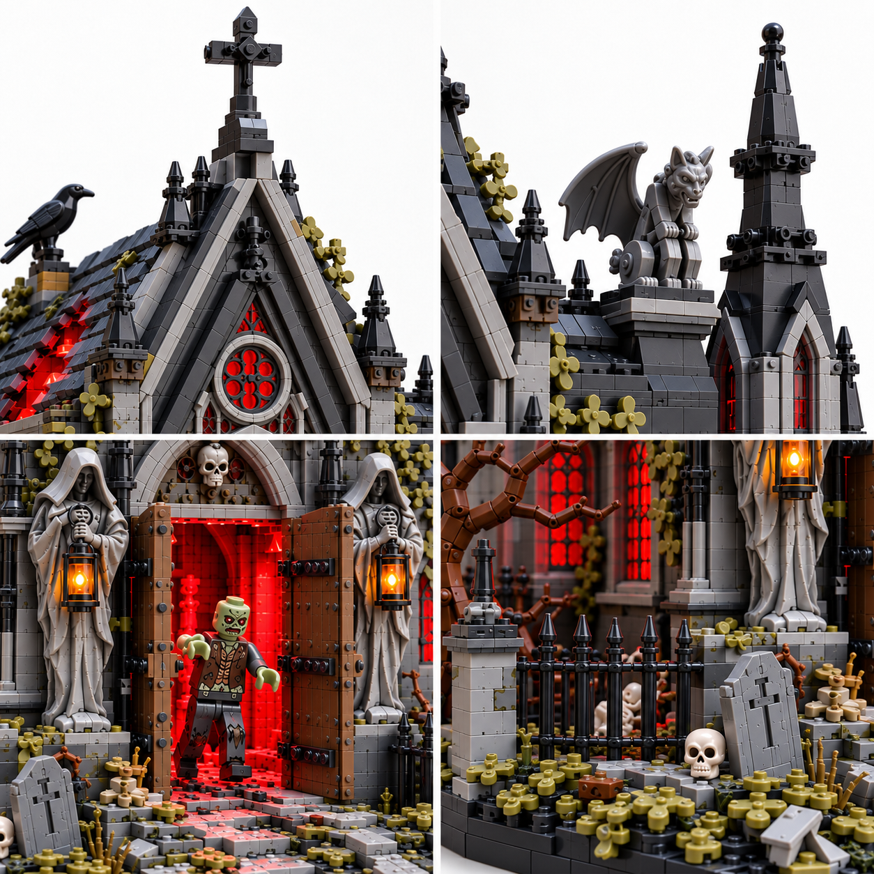 Haunted Chapel Gothic Horror Building Set