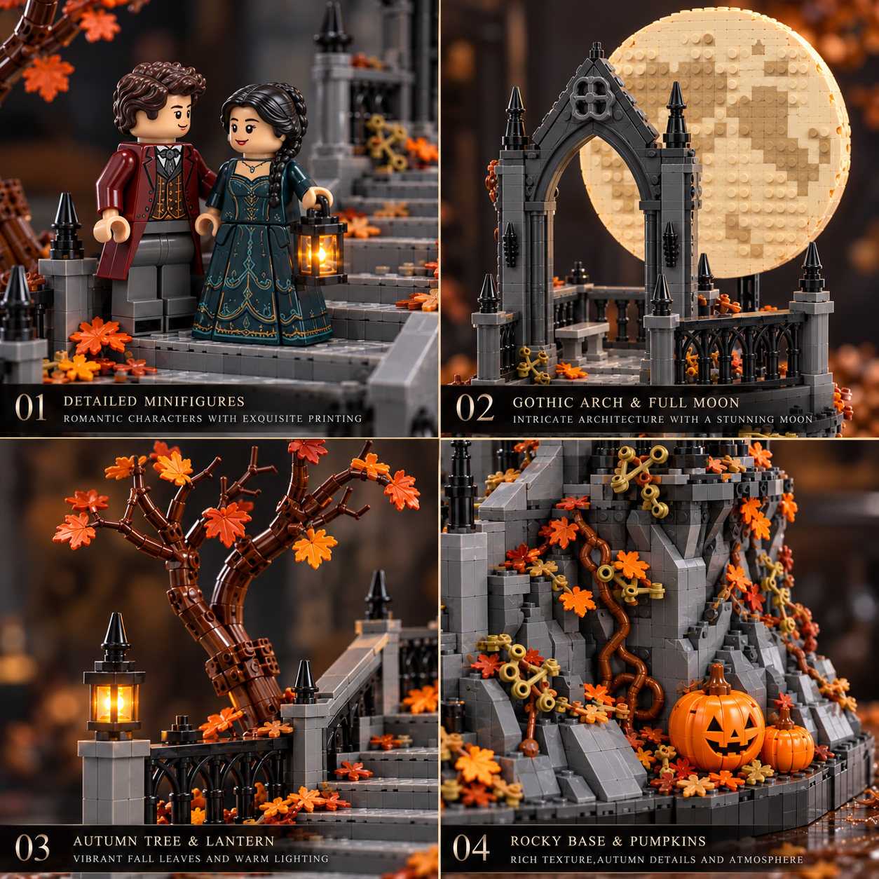 Moonlit Ruins Gothic Romance Building Set