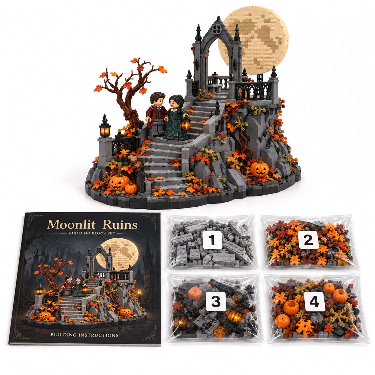 Moonlit Ruins Gothic Romance Building Set