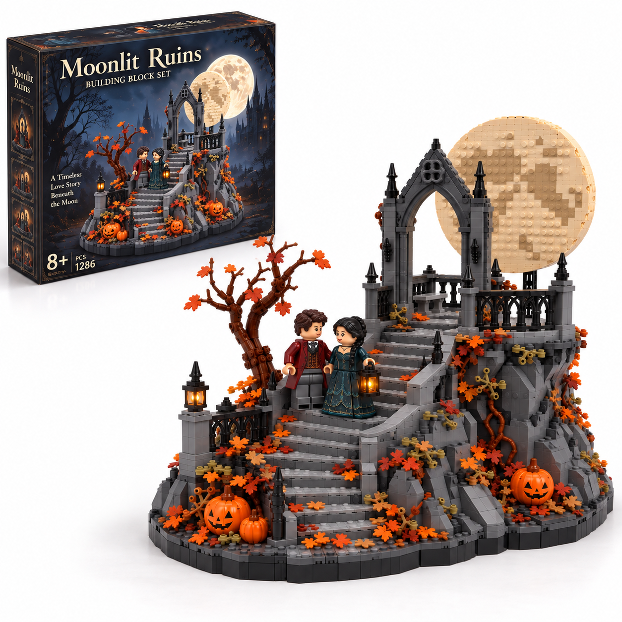 Moonlit Ruins Gothic Romance Building Set