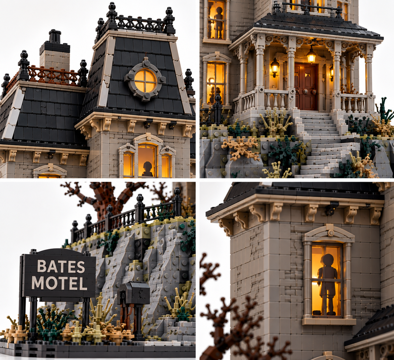Bates Motel 1960 Classic Horror Building Set